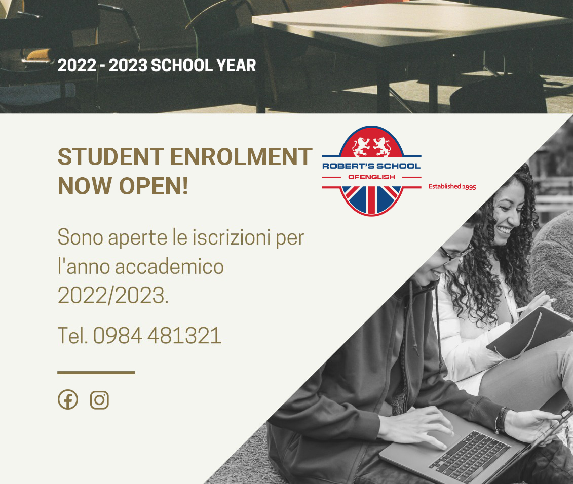 Aperte le iscrizioni ai Corsi di Inglese 2022/2023